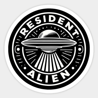 Resident Alien UFO Sticker